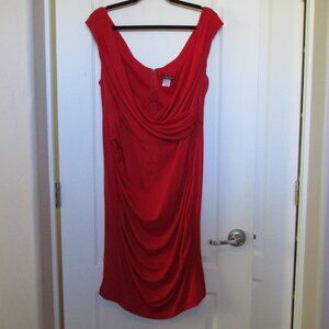 dressy gathered seam surplus top dress